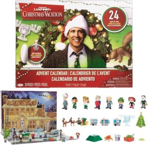 National Lampoon's Advent Calendar | Christmas Vacation Advent Calendar 2024 | Christmas Vacation Countdown Calendar Contains 24 Doll Collectible Figures Present for Kids and Adults