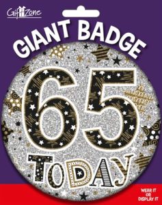 Big Badge Age 65 | 65th Birthday Badge