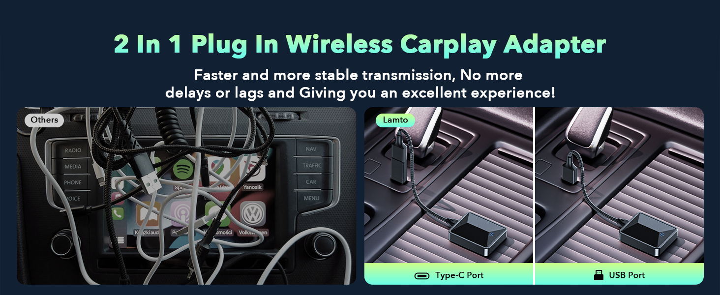 wireless apple carplay adapter