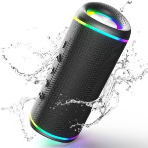 RIENOK Bluetooth Speaker Wireless Portable Waterproof Speaker with 10-Hour Playtime Bluetooth 5.3 TF Card Up to 128G Speakers for Home Garden Party Camping Travel