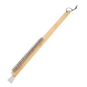 Pizza Oven Cleaning Brush With Scraper