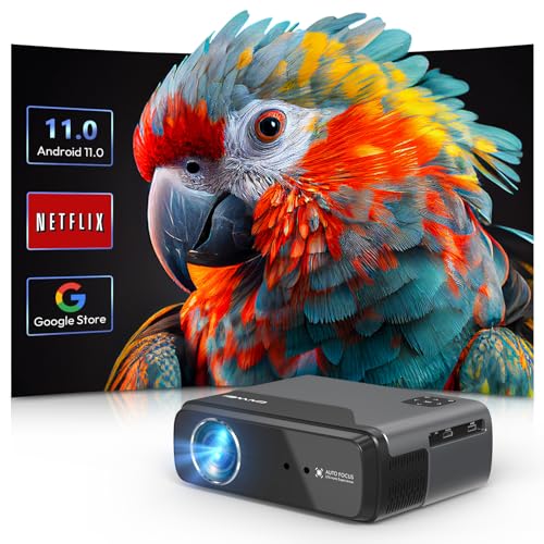 [Netflix Officially & AI Auto Focus] Auto Focus Projector 4K with Wifi & Bluetooth