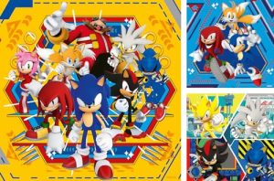 Ravensburger 12001133 Sonic The Hedgehog Toys-3x 49 Piece Jigsaw Puzzles for Kids Age 5 Years Up