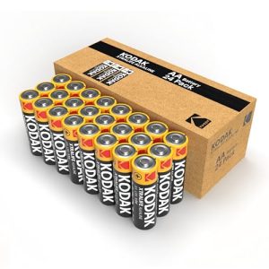 Kodak | AA Batteries | Double A | Disposable Household Alkaline | 1.5V | 24 Pack