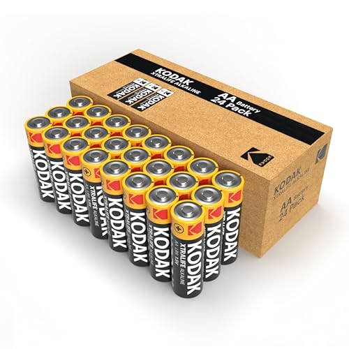 Kodak | AA Batteries | Double A | Disposable Household Alkaline | 1.5V | 24 Pack