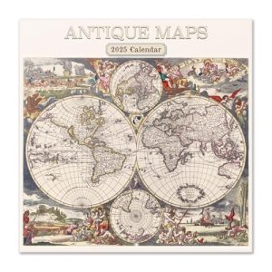 Grupo Erik Wall Calendar 2025 - Antique Maps | 12" x 12" Square Calendar 2025