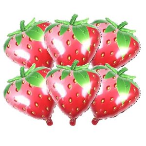 6 PCS Strawberry Balloons