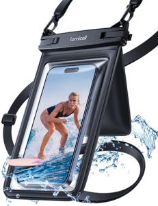 Lamicall IPX8 Waterproof Phone Pouch Case - [Double Space Design] 7.5" Underwater Phone Case for Swimming Dry Bag with Lanyard for iPhone 15 14 13 12 11 Pro Max Plus Mini