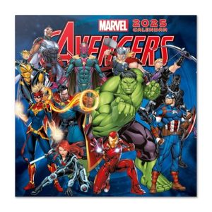 Grupo Erik Marvel Avengers Wall Calendar 2025 | 12" x 12" Square Calendar 2025