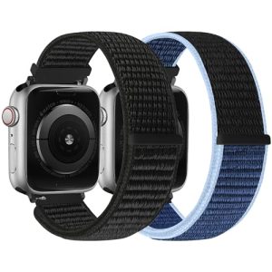 Runostrich Nylon Sport Strap Compatible with Apple Watch Strap 49mm 45mm 44mm 42mm 41mm 40mm 38mm Women Men