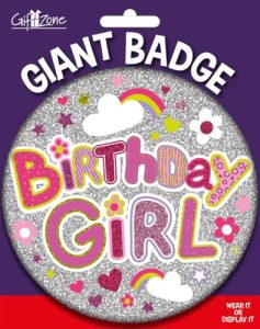 Big Badge Birthday Girl Female | Birthday Girl Party Badge