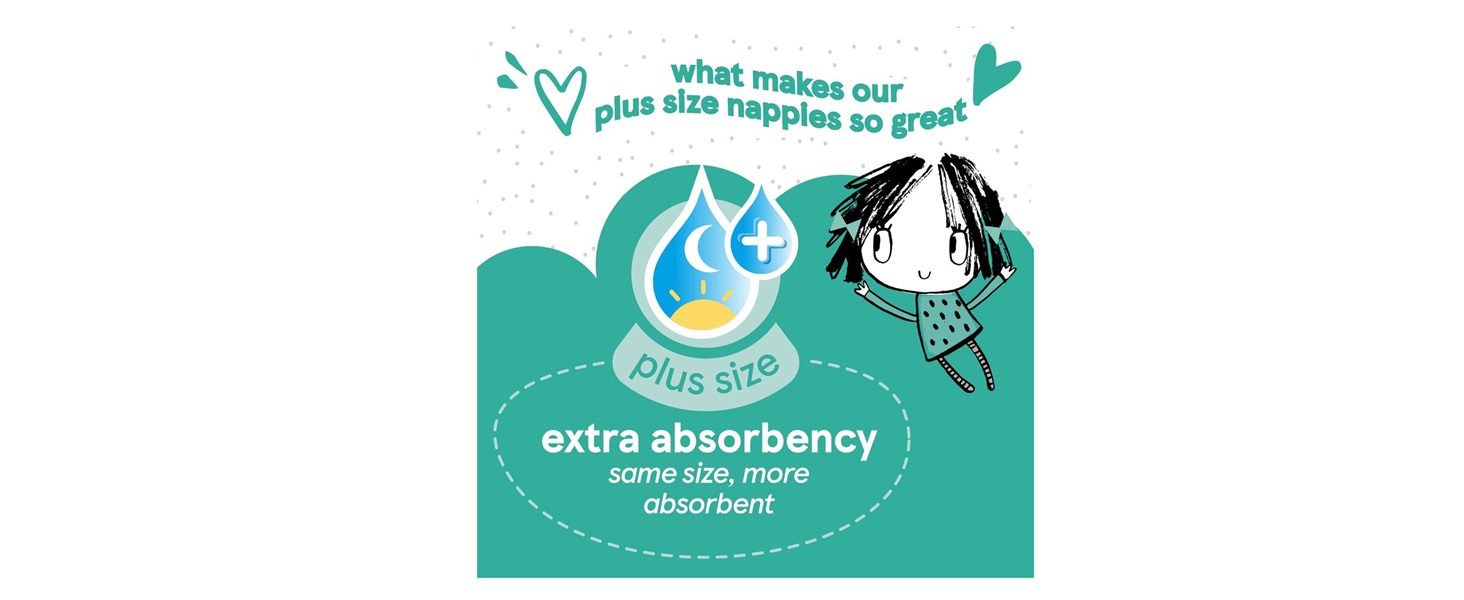 Fred & flo Size 4+ nappies