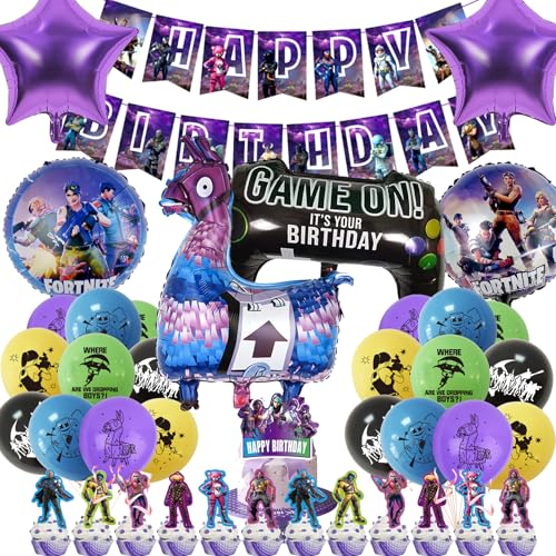 40PCS Video Game Birthday Decorations