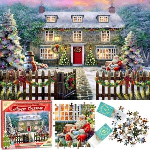 Advent Calendar Jigsaw Puzzle 2024 Christmas Puzzle 1008 Pieces