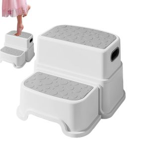 Toddler Step Stool - 1450g Comfortable Kids Stepping Stool | minii Two Step Stool| 2 Step Stools For Kids| Multi-Function Kids Toilet Stool| Toddler Ladder For Bathroom