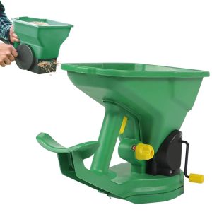 Hand Held Seed Spreader - Broadcaster Spreader Handheld | 1.5L 5 Gear Portable Seed Spreader | Adjustable Handheld Crank Seeder For Garden Lawn Small Farms