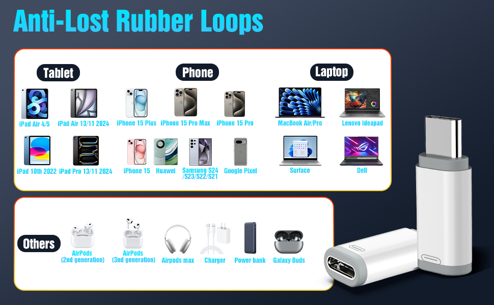 lightning female to usb c male adapter