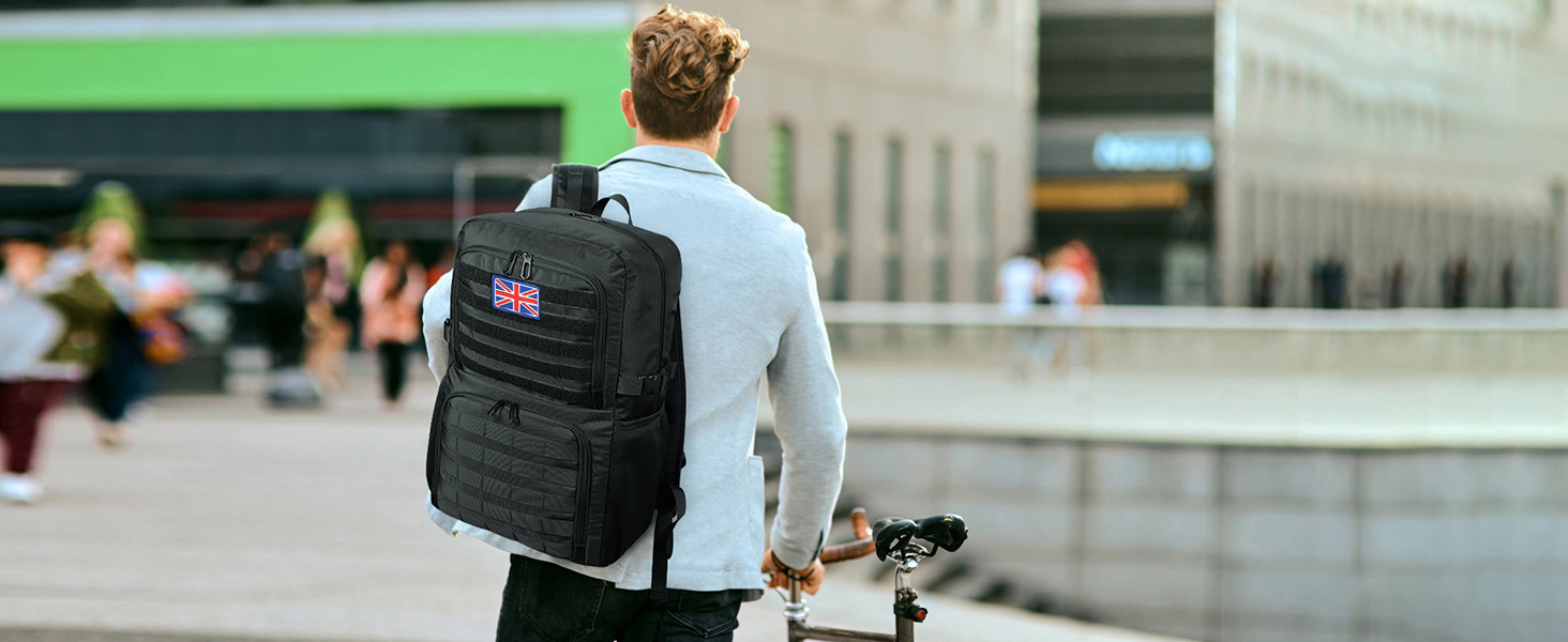 BERTASCHE Lunch Backpack 15.6 inch Laptop Backpack with Lunch Bag