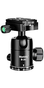 Manbily Mini Tripod Base for Monopods 3/8