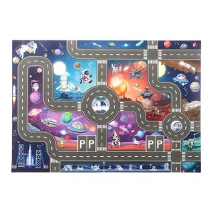 Car Track Rug | Car Mat | Road Map Rugs for Kids | 20x32'' Parking Map Road | Car Roads Interactive Playroom Playmat | City Life Fun Traffic Learning Carpets for Boys Girls