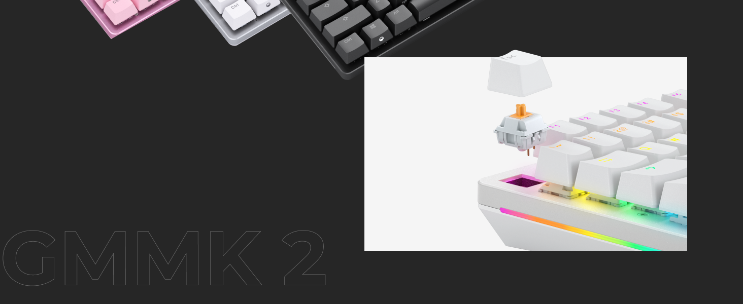 Glorious Gaming GMMK 2 Full Size (96%) - Mechanical Gaming Keyboard, Aluminium Frame, Customisable