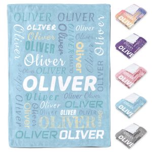 Lifemaison Personalised Baby Blankets with Name