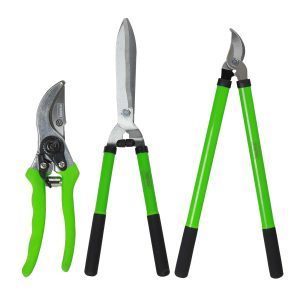 My Garden Hedge Shears Pruner Bypass Loppers Set of 3 Secateurs Pruning Scissor with Ultra Sharp Blade Soft Grip Handle Gardening Clipper Ideal for Cutting Trimming Shearing Shrubs Bushes Bonsai Tree
