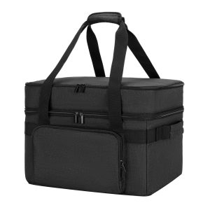 Indoor Grill Carrying Bag with Bottom Pad Compatible for NinjaSizzle GR101 Smokeless Grill