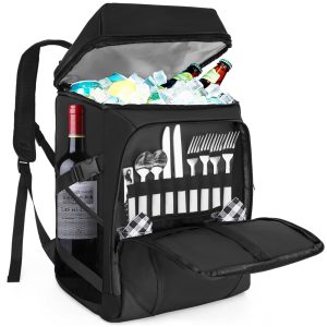 BQKOZFIN 34L Cooler Backpack Picnic Backpack