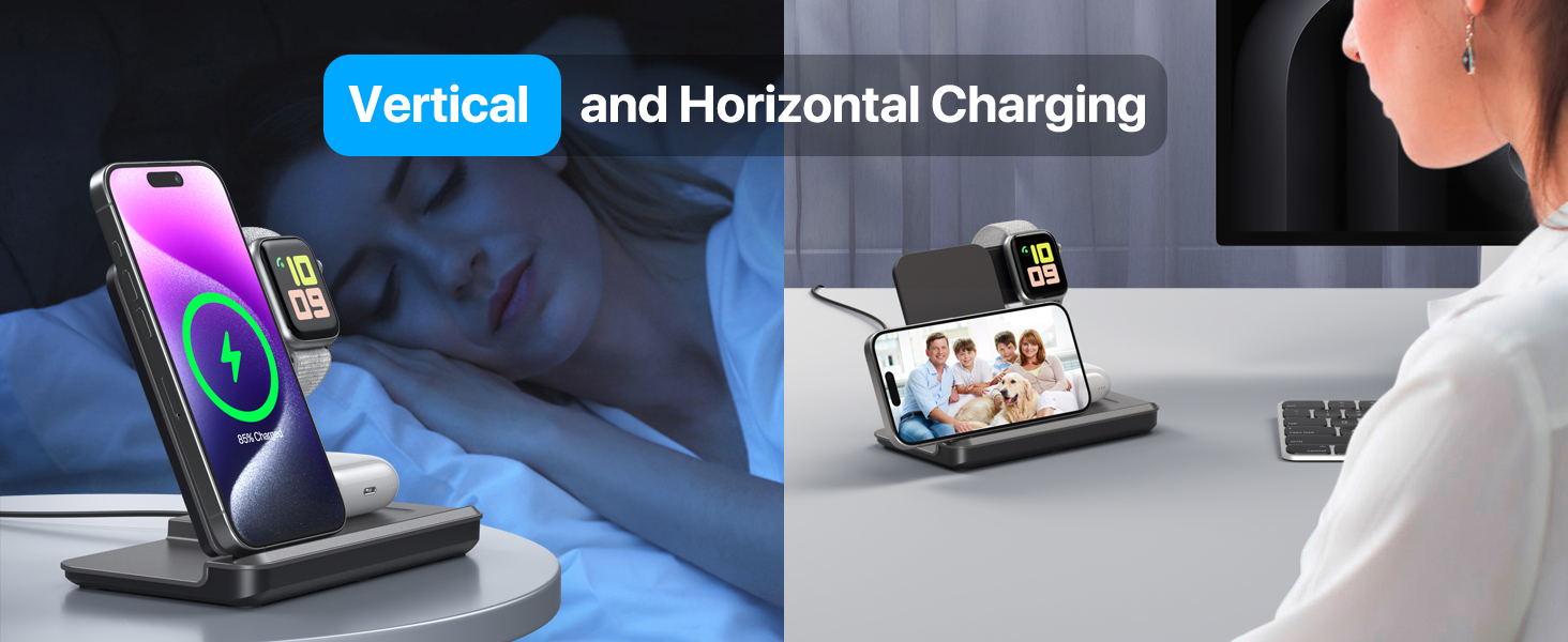 3-in-1 foldable wireless charger