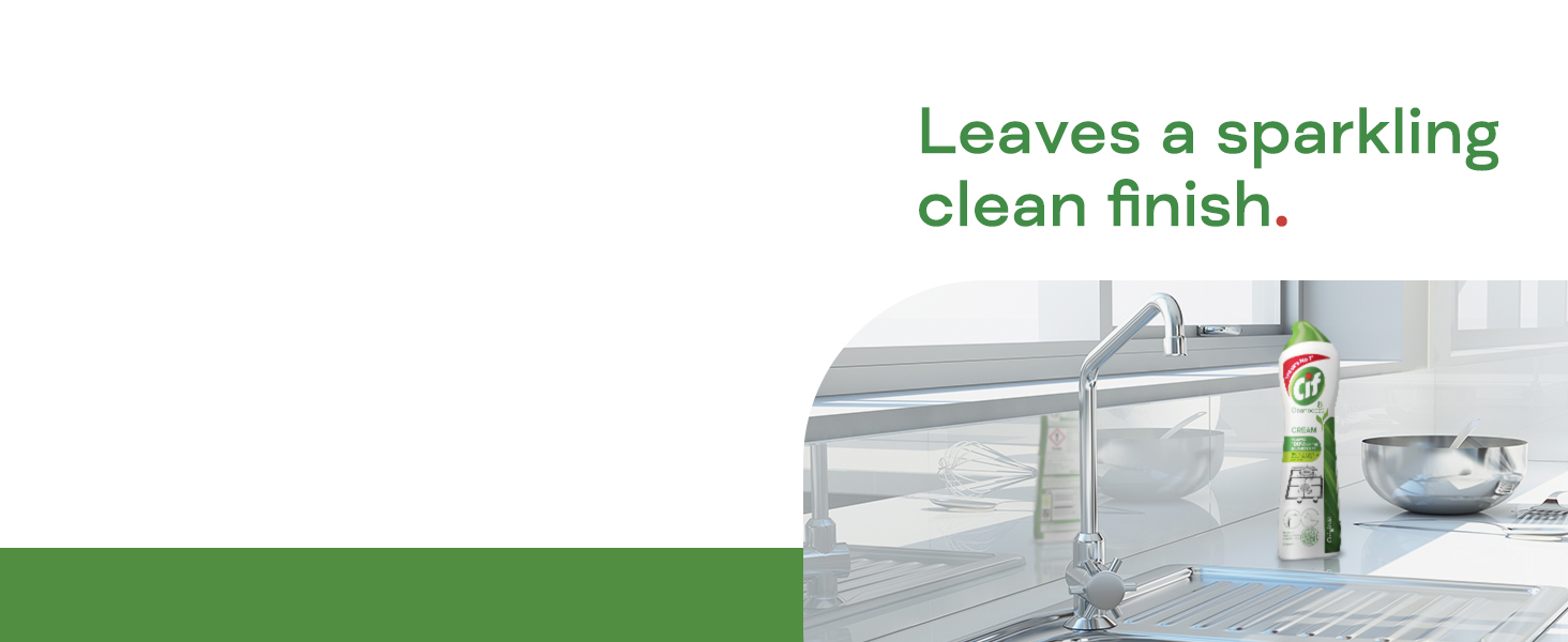 Cif Cream cleaners have 101 uses around the home, leaving virtually any hard surface sparkling clean