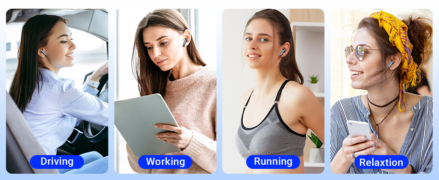 Wireless Earbuds, Bluetooth 5.3 Headphones