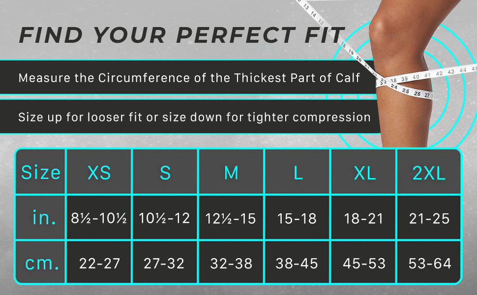 Calf Compression Sleeve on woman working out