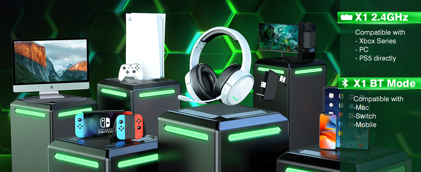 Gaming Headset for PS4 Nintendo Switch Gaming Headphones with Microphone Noise Cancelling Headphone