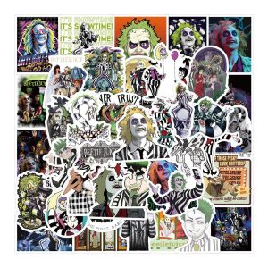 55 Beetle-Juice Graffiti Stickers Waterproof | Hot Movie Large Deluxe Stickers - Laptop