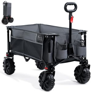 TIMBER RIDGE Festival Trolley Detachable Wide Wheels 100kg Capacity