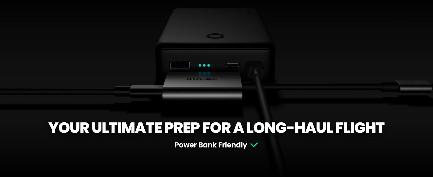 Xreal hub power bank friendly