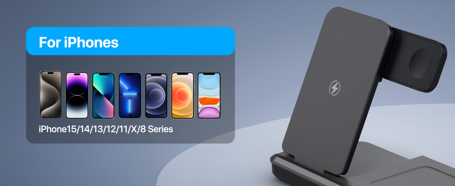 iphone and watch charger stand