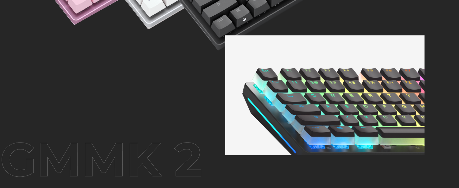 Glorious Gaming GMMK 2 Compact (65%) - Mechanical Gaming Keyboard, Aluminium Frame, Customisable