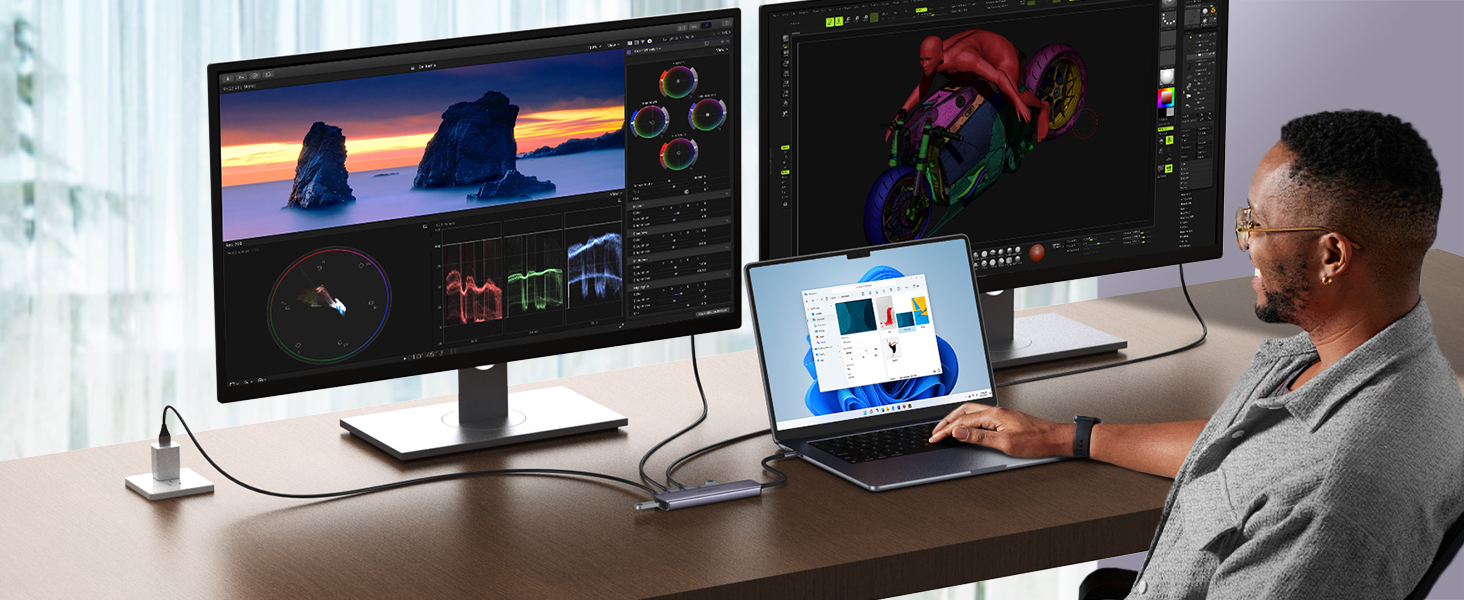 usb c docking station dual hdmi