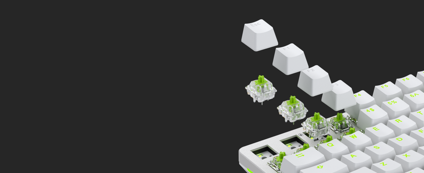 Glorious Gaming GMMK 2 Compact (65%) - Mechanical Gaming Keyboard, Aluminium Frame, Customisable