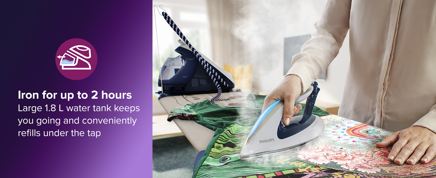 station iron irons hand held steamer ironing wrinkle release perfect care philipps high pressure
