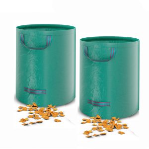 Garden Waste Bag 272L 2x Leaf Bags Stable Self-Standing UV-Resistant Waterproof Made of Robust Polypropylene Fabric (PP) 150 g/m² 390 g