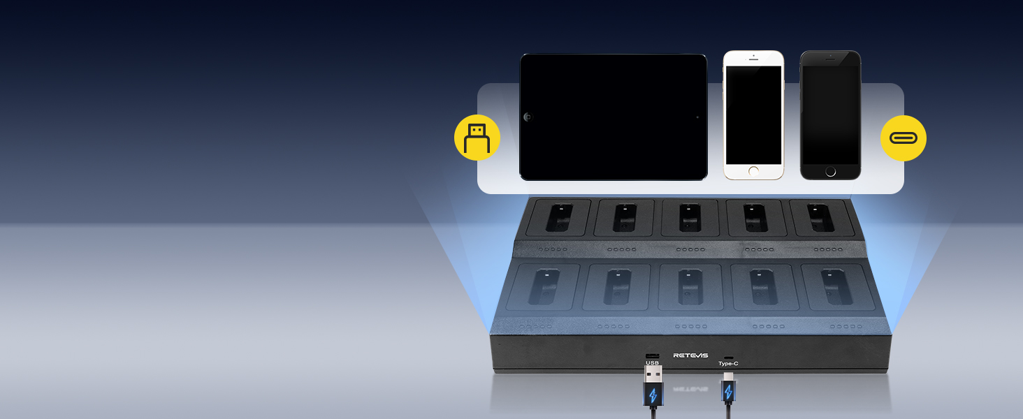 walkie talkies USB TYPE C