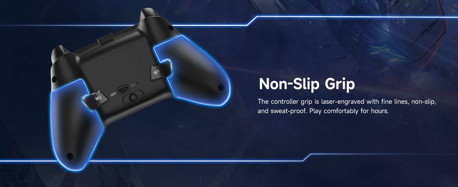 PC Controller Enhanced Wireless Bluetooth Controller with Hall Joysticks Hall Triggers