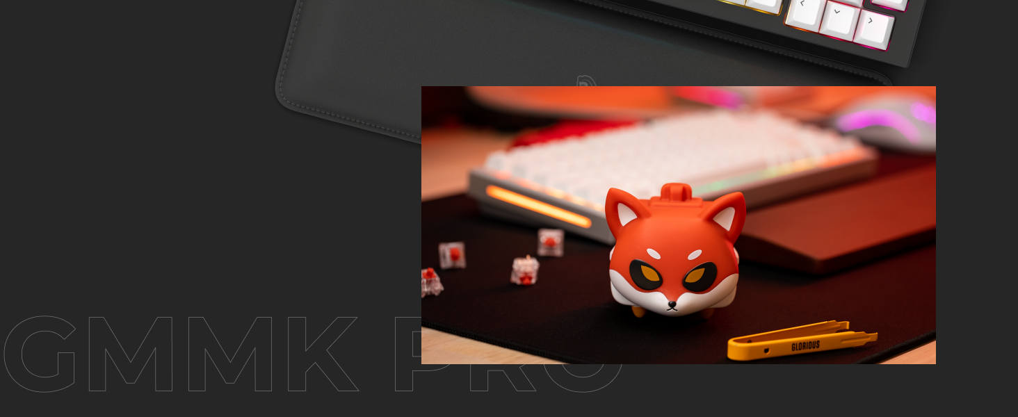 Glorious Gaming GMMK PRO 75% - Modular Mechanical Gaming Keyboard, TKL, 1.5kg Frame, Customisable