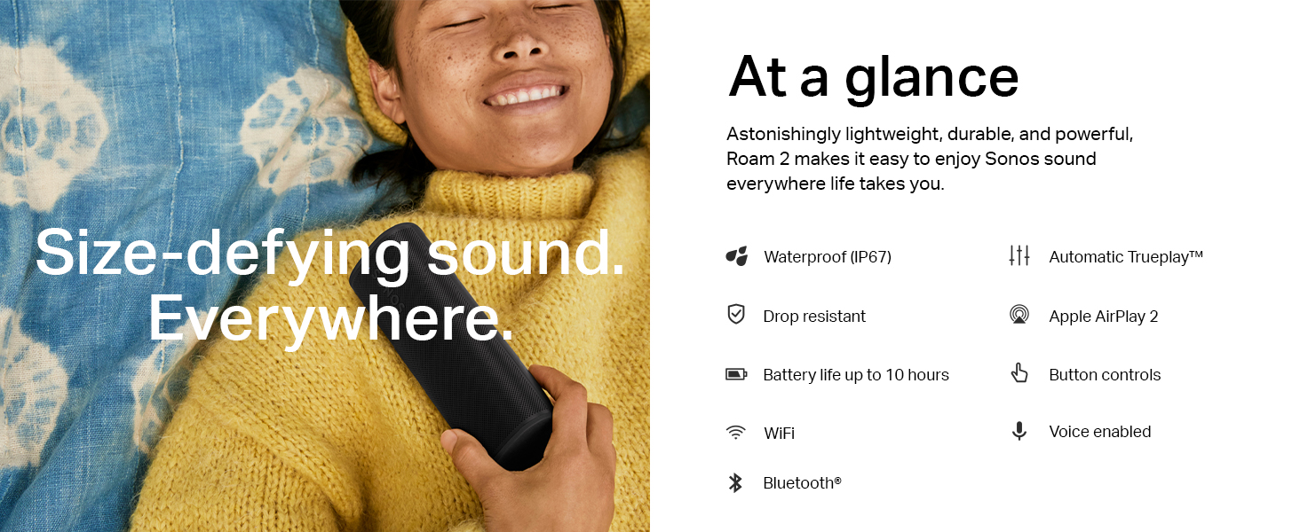 Sonos Roam 2 At a Glance