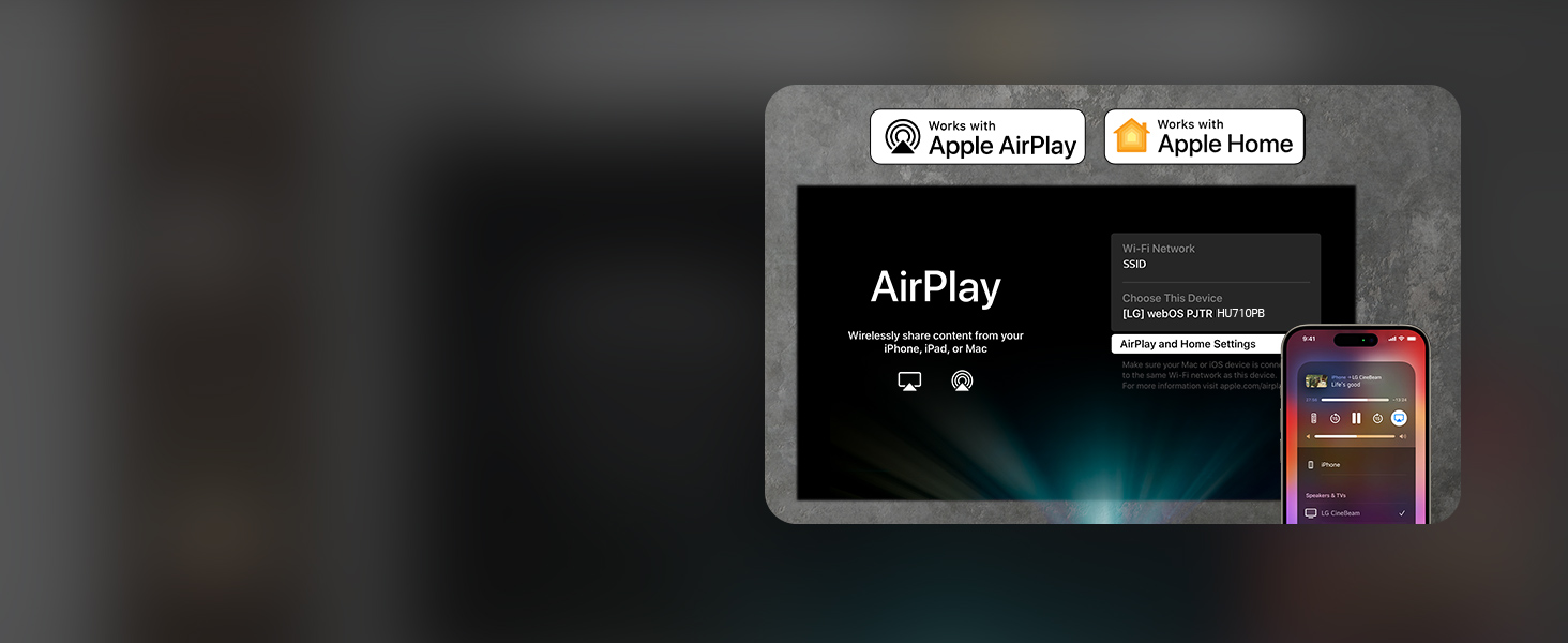 Scene of mirroring with smart devices - Apple and Android.