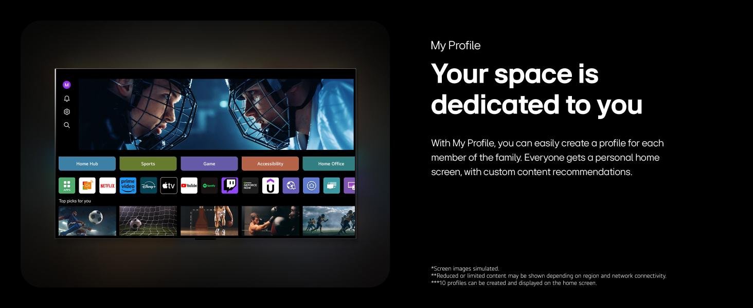 Your space is dedicated to you