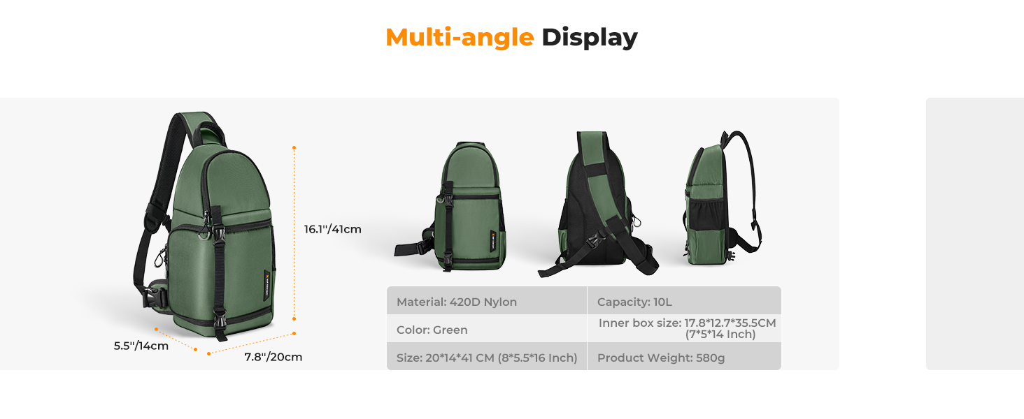 K&F Concept Camera Sling Bag